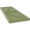 Ekena Millwork Americraft 5-Board Wood 2 Equal Panel Frmd Board-n-Batten Shutters w/Dbl Z-Bar, ARW102BF518X49MGH, PR ARW102BF518X49MGH - alternate 3
